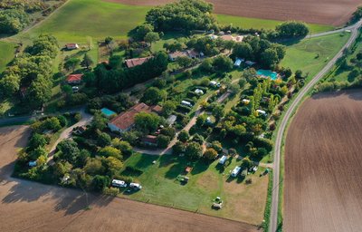 Camping Camp Redon_Livers-Cazelles vue du ciel par drone