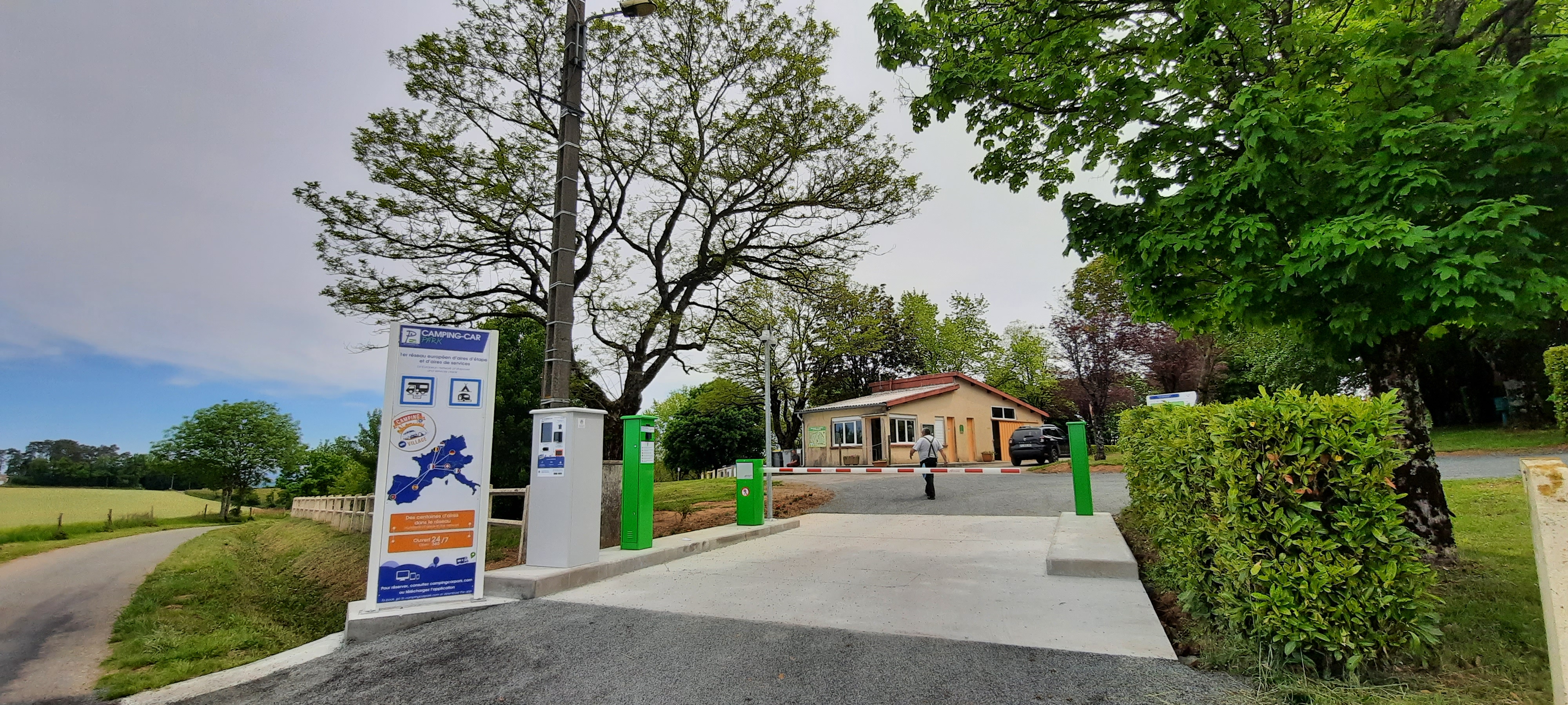 Entrée du camping car park
