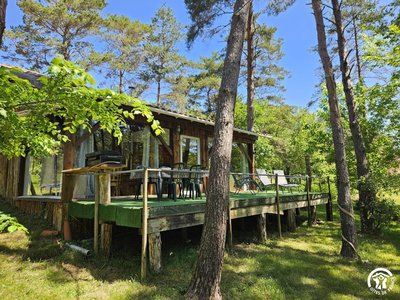 Le chalet du Gourpat - Lisle-sur-Tarn - Gîtes de France Sud - terrasse