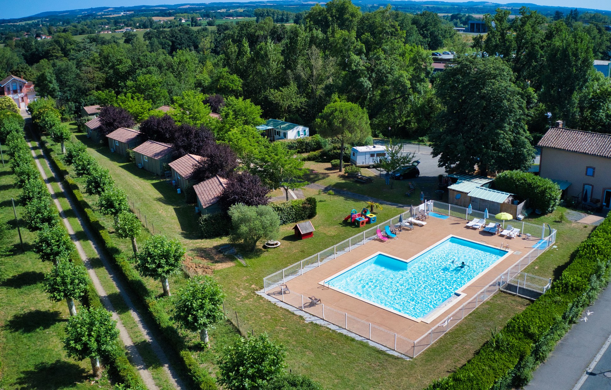 Les Chalets de Gaillac vue de drone