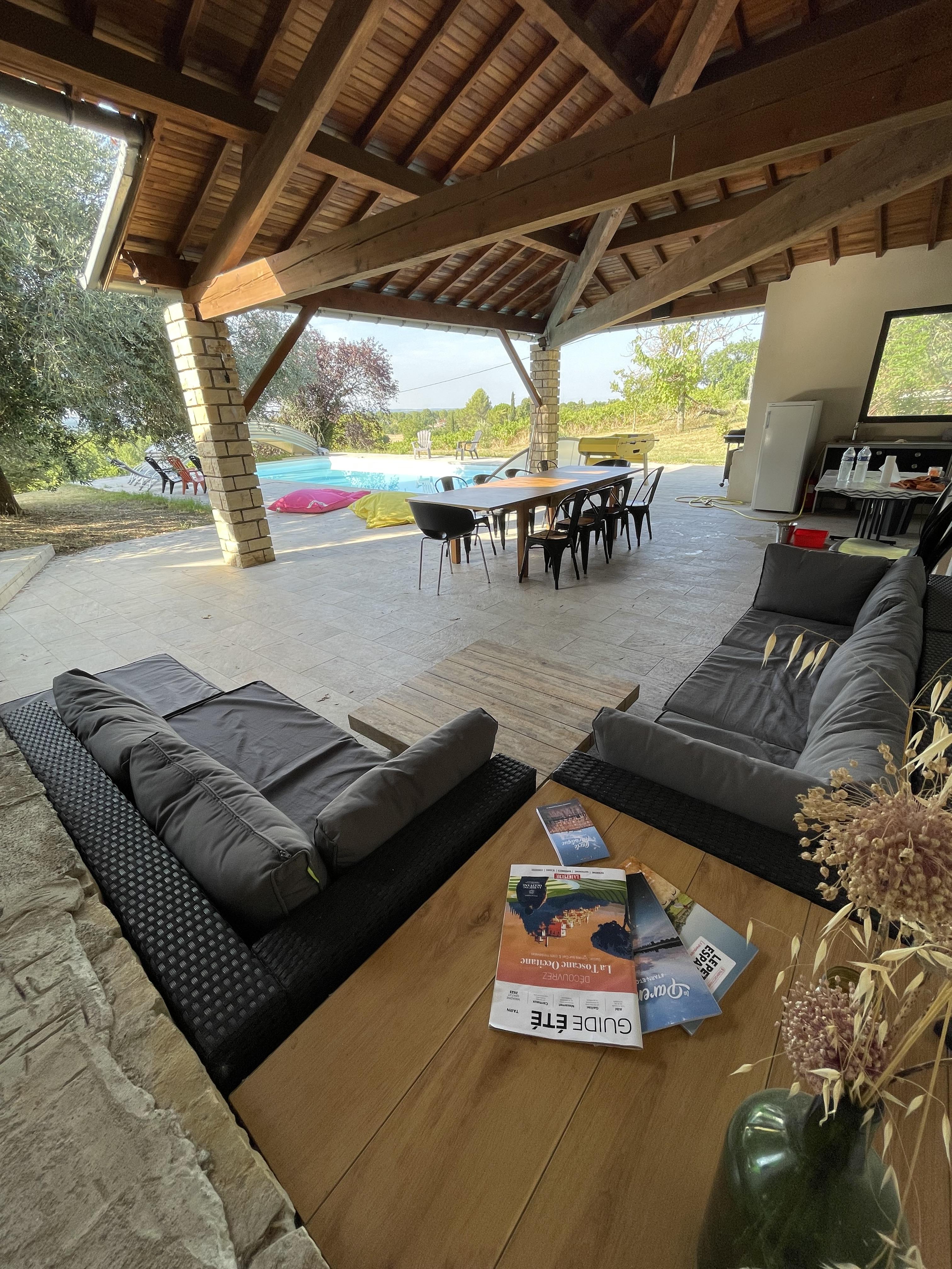 Auvent de la piscine