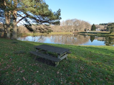 Vue sur le plan d'eau