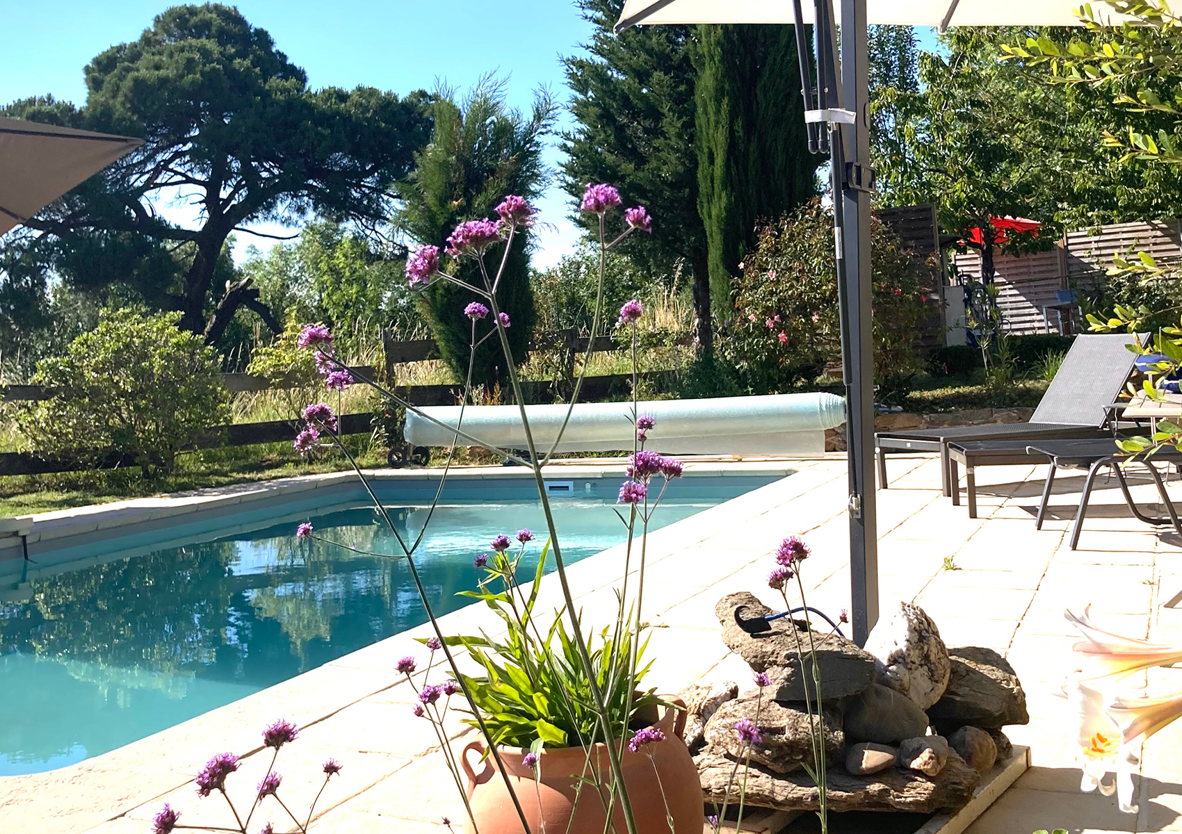 Piscine extérieur au sel chauffée