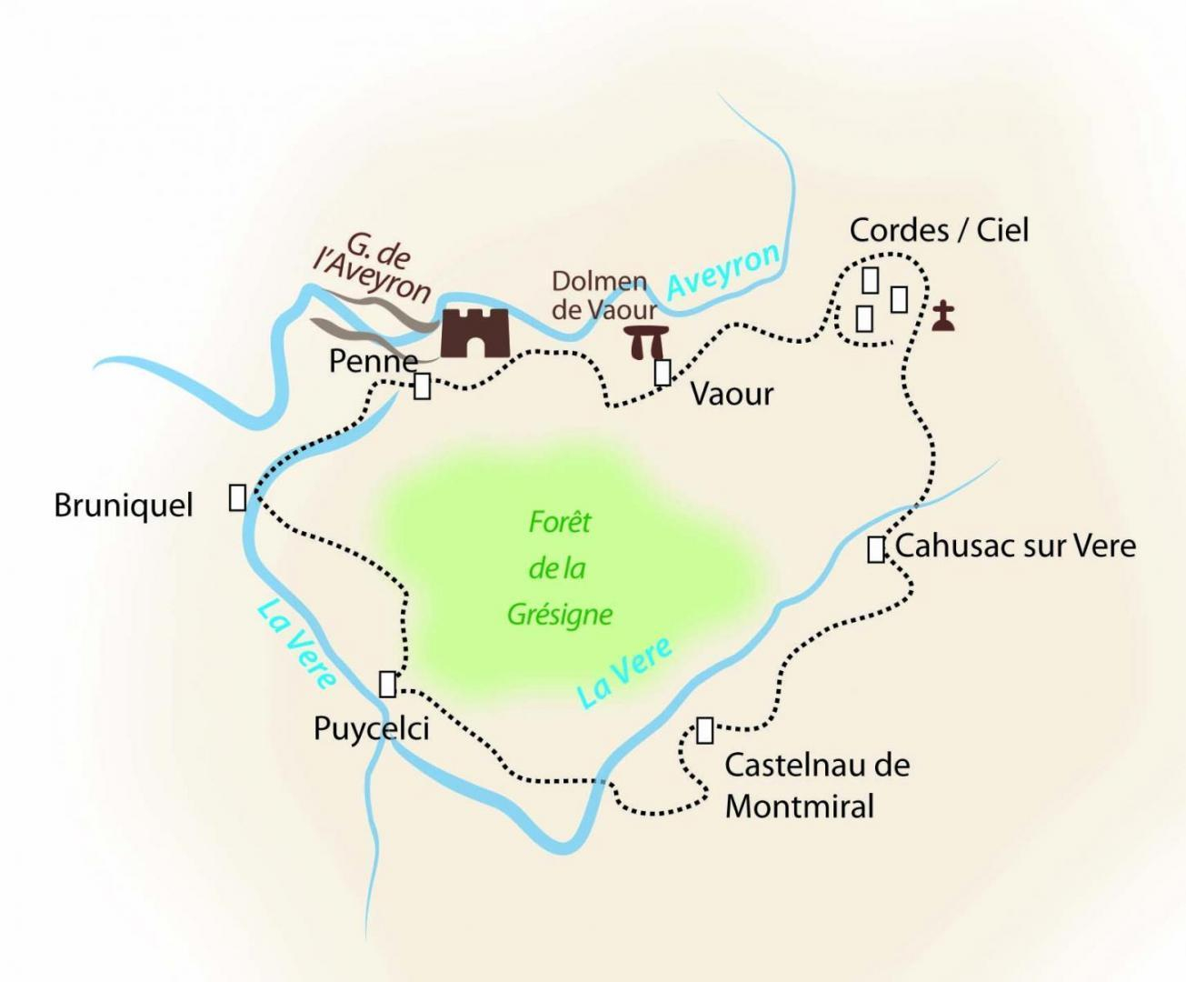 Carte touristique