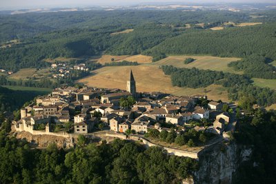 Puycelsi vu d'en haut