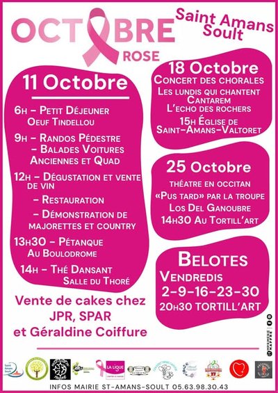 Octobre Rose à Saint Amans_Saint-Amans-Soult