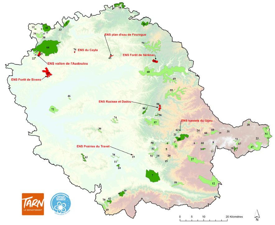 Les espaces naturels sensibles du Tarn