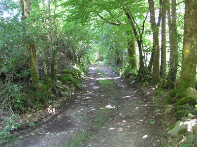 Le chemin empierré