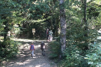 Randonneur à la croisé des chemins