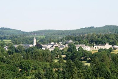 Vue sur le village d'Anglès