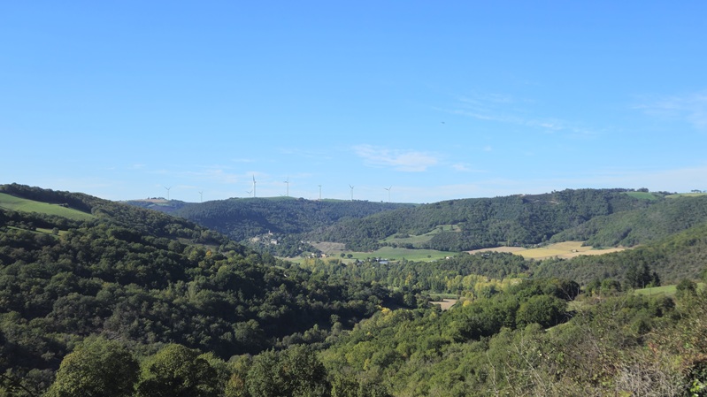 Point de vue sur les Monts d'Alban