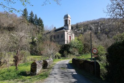 Vue sur l'église de Bonneval