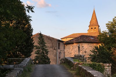 Monestiés au coucher de soleil